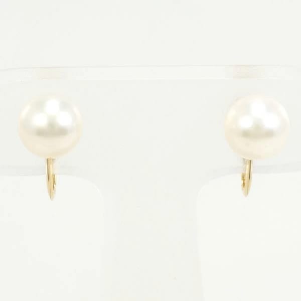 K18 18金 YG イエローゴールド イヤリング パール 総重量約1.8g ジュエリー 中古