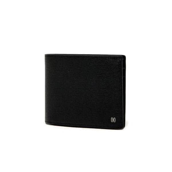 DBWA2F833BK [FELTON] ブラックレザー DDロゴ モダンクラシック 二つ折り財布