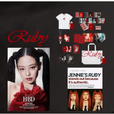 blackpink ジェニ Ruby 非売品ポスター　vip Qoo10] HYBE [JENNIE][2025.03][OF