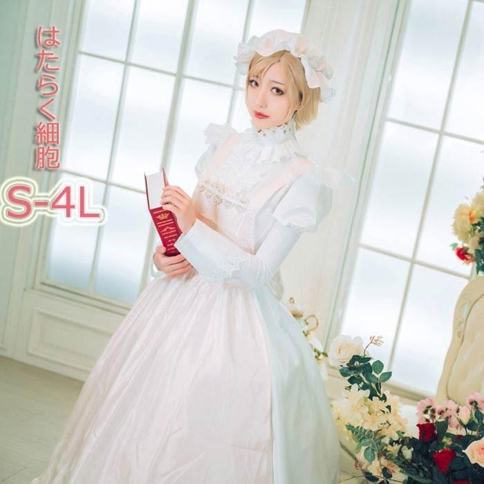 迅速な出荷 はたらく細胞 マクロファージ 白血球 コスプレ衣装 cosplay 制服 メイド服 ハロウィン クリスマス パーティー アニメ 仮装 学園祭 文化祭 漫遊展
