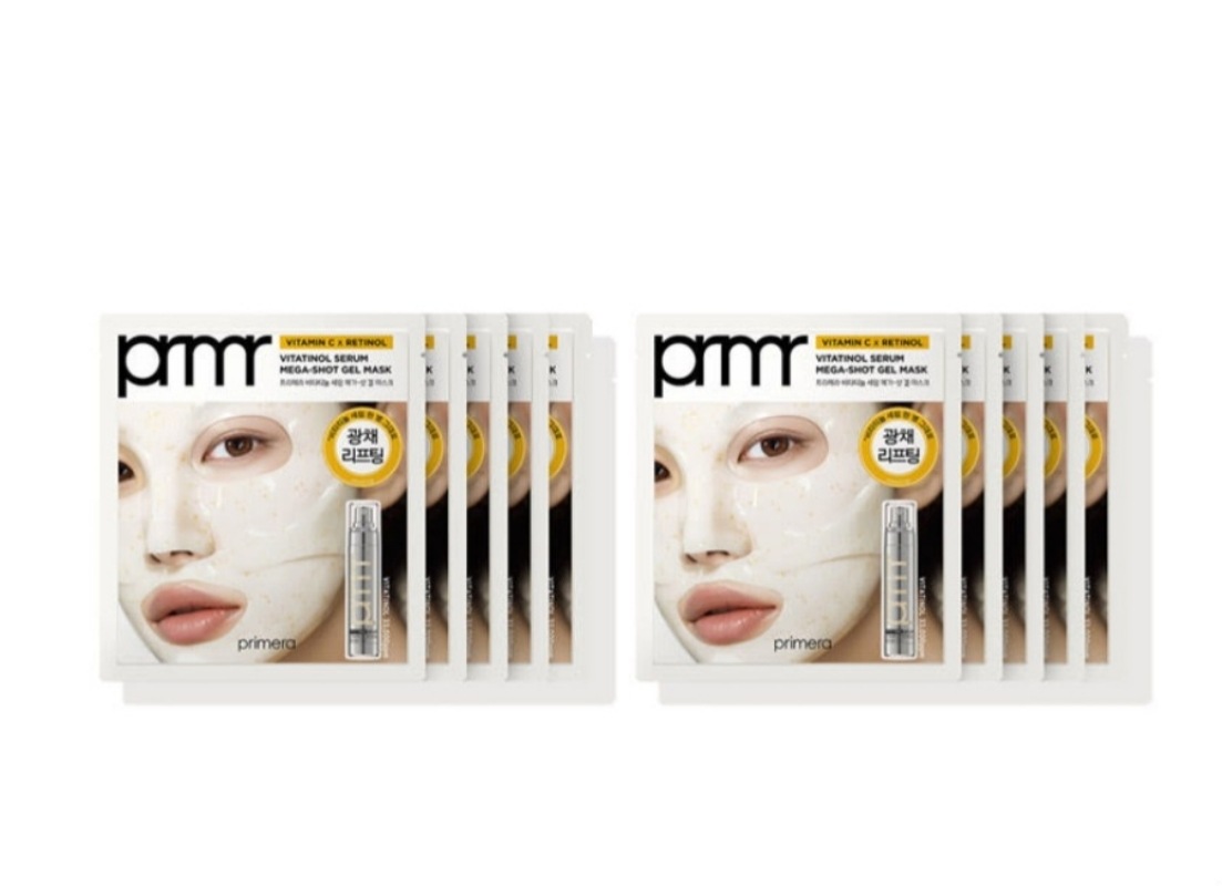 Vitatinol Gel Mask 10枚 シートマスク レチノール ビタミンC 毛穴ケア ハリケア
