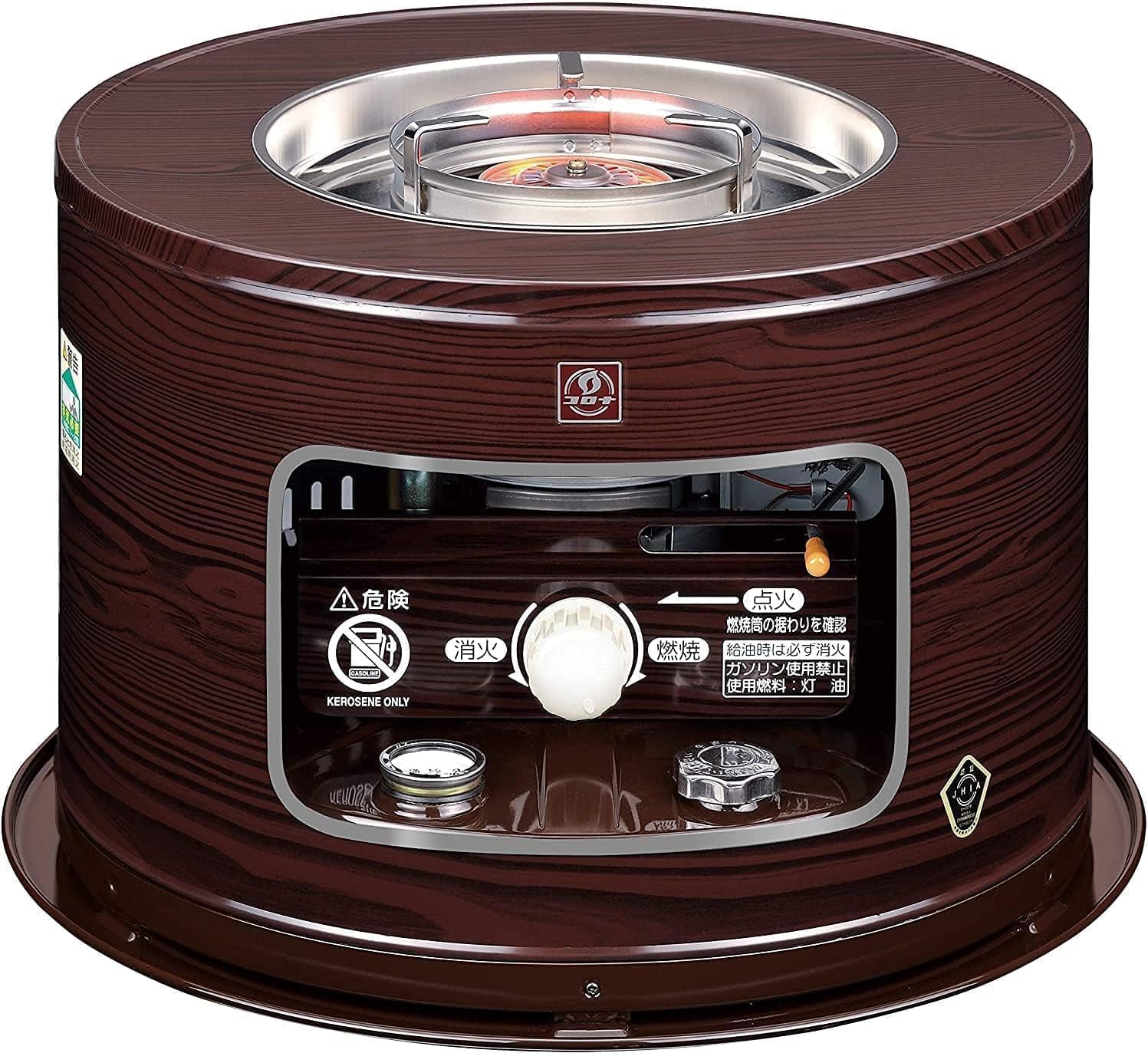 CORONA(コロナ) 石油こんろ 【日本生産】 煮炊き用 サロンヒーター 電源不要 防災対策 耐震自動消火装置 タンク容量4.9L KT-16