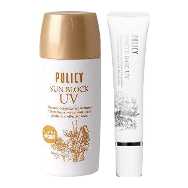 ポリシー サンブロックUV 55g とホワイト ベース UV 30g のセット