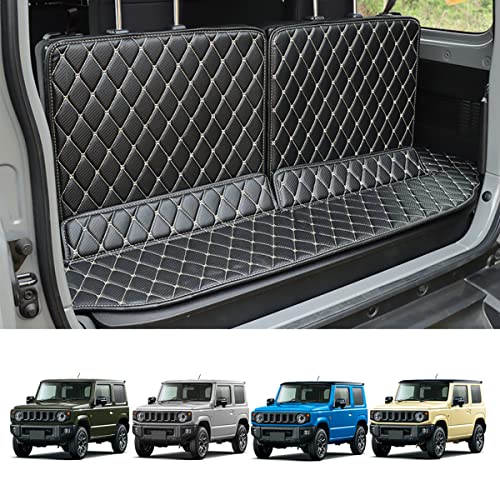 ラゲッジマット 新型ジムニー用 JB64W JB74W 専用 ラゲッジマット 撥水 荷台マット 汚れに強い 後部座席 滑り止め 厚手PU 耐久性 取付簡単 ジムニー用 ブラック (ジムニー専用(PU製