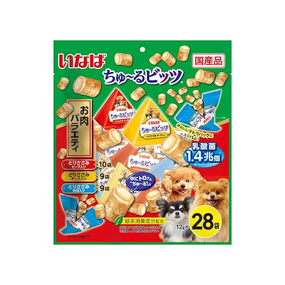 他サイト： いなば ちゅ～るビッツ お肉バラエティ 12g28袋の商品画像