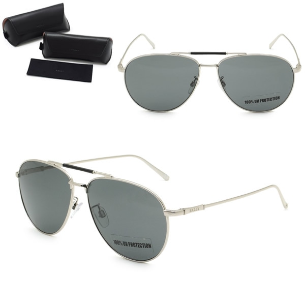 サングラス BY0038-D/S 16A 62 サングラス ノーズパッド UVカット メンズ シルバー グレー