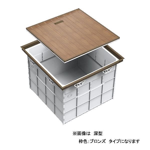 らくらく深型床下収納庫 606角 SFC606S シルバー ノックダウン式 [0306-02182]