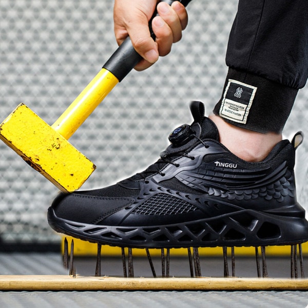 本筆 作業靴 ダイヤル ウォーキングシューズ トレッキングシューズ ファッションシューズ スニーカー 運動靴 BSS802