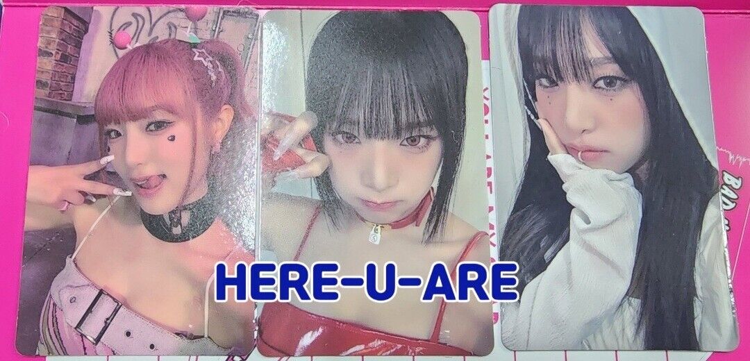 Choi yena JIGUMMI benefit photocard 3pc set showcase hate xx hate rodrigo izone チェイェナ ファンクラブ