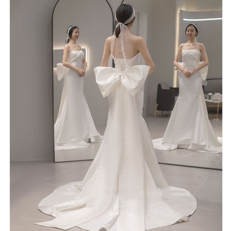 2024大人気 新作 高級感 気質 ワンピース 花嫁ロングドレス 結婚式ワンピース パーティードレス 結婚式 ドレス ウェディングドレス 白 ロングドレス 韓国ファッション84