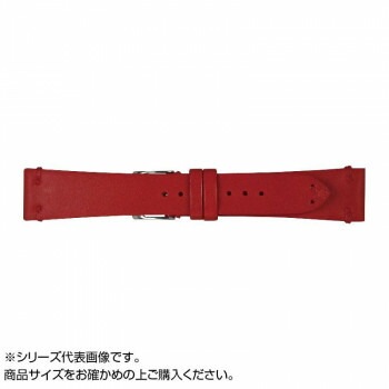 Emitta（エミッタ） 時計バンド ブッテーロ 17mm レッド （美錠:銀） EB-R17