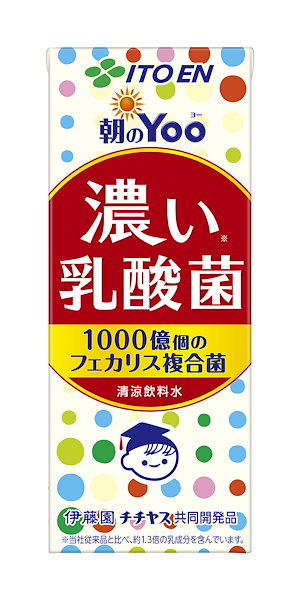 伊藤園 朝のYoo 濃い乳酸菌 (紙パック) 200ml 24本