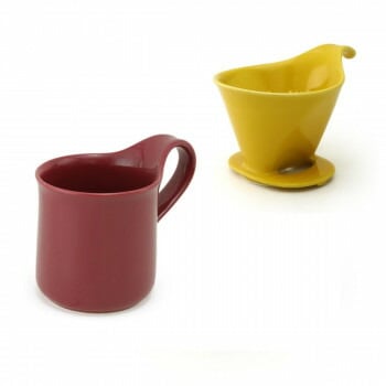 ZERO JAPAN（ゼロジャパン） ドリッパー＆カフェマグセット ドリッパートレイ付 DMZ-16 YP/BUG