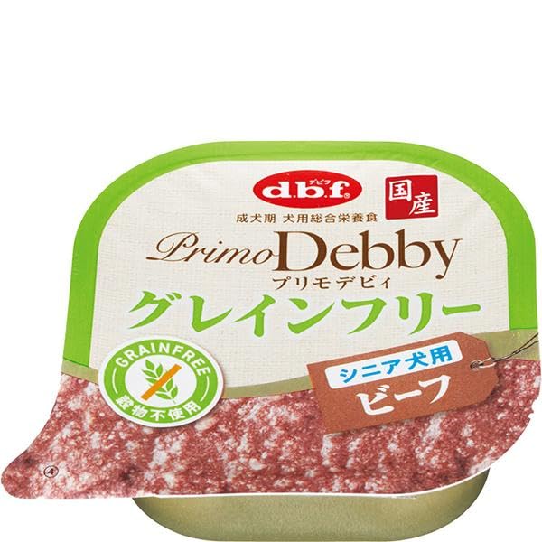 プリモデビィ グレインフリー シニア犬用 ビーフ 95g×24コ 5,268円