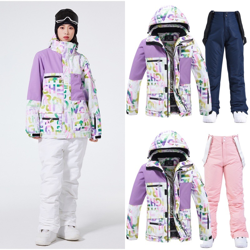 ウィンタースポーツ スノーボードウェア スキーウェア スノボウェア スキー 上下セット 男女兼用 撥水防風 保温 雪遊び 暖かい