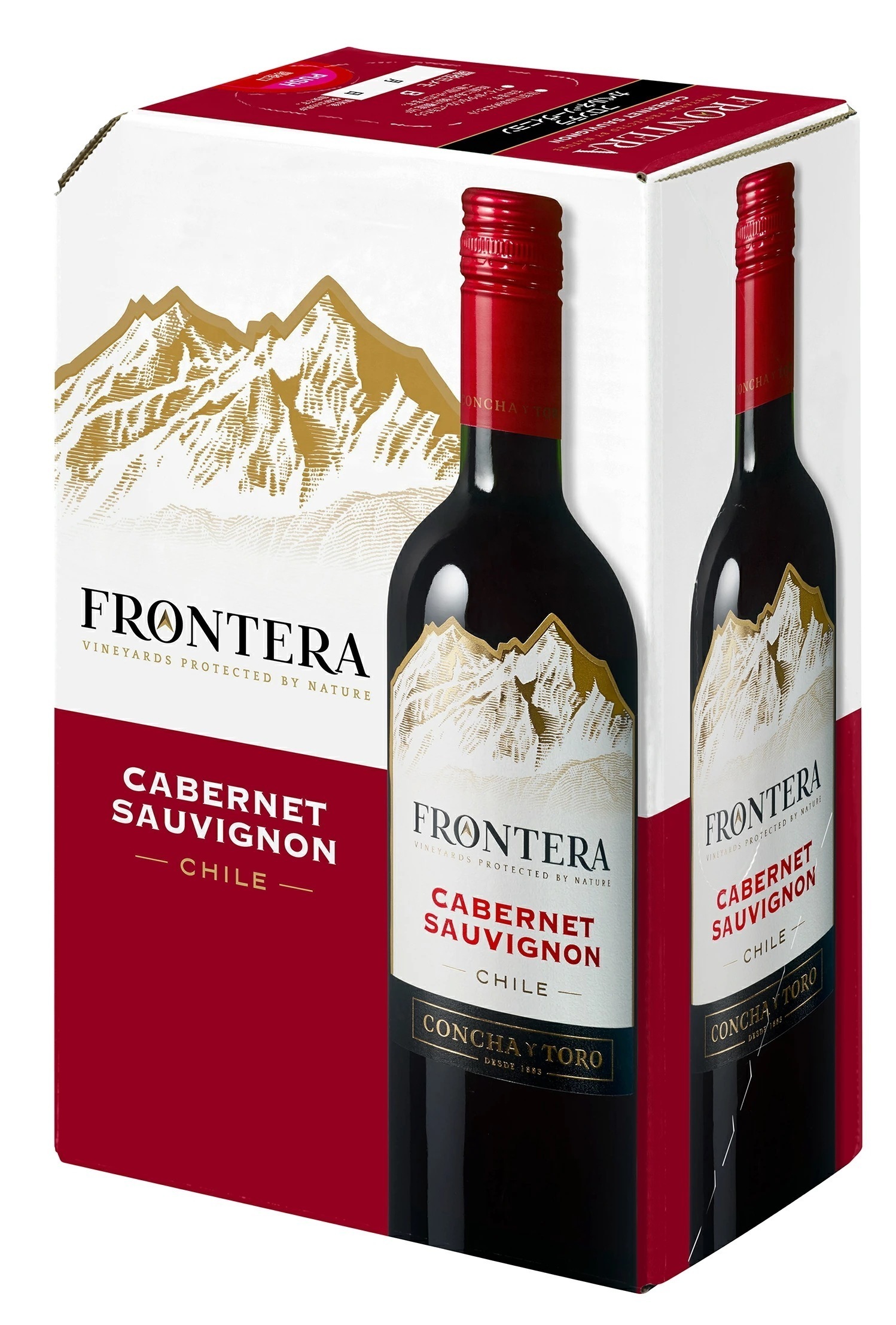 【送料無料】箱ワイン BIB コンチャイトロ フロンテラ カベルネソーヴィニヨン バッグインボックス 3000ml 3L4本/1ケース【北海道沖縄県東北
