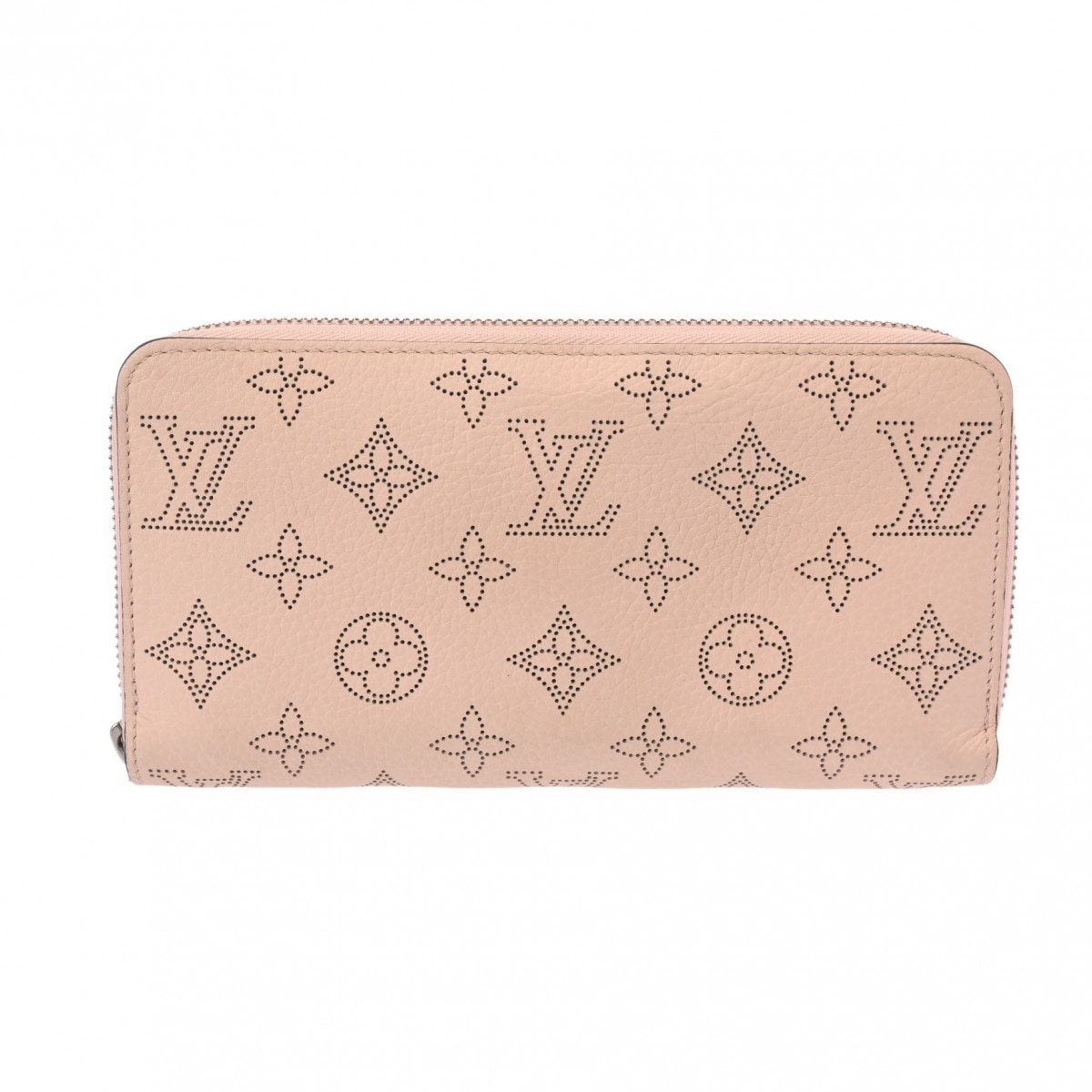 モノグラムマヒナ ジッピーウォレット マグノリア M61868 RFIDタグ(ICチップ) レディース マヒナレザー 長財布 ABランク 中古 銀蔵