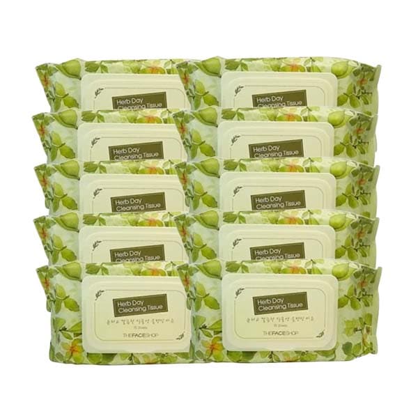 ハーブデイクレンジングシート280ml（70枚入り）x10　韓国コスメ 正規品