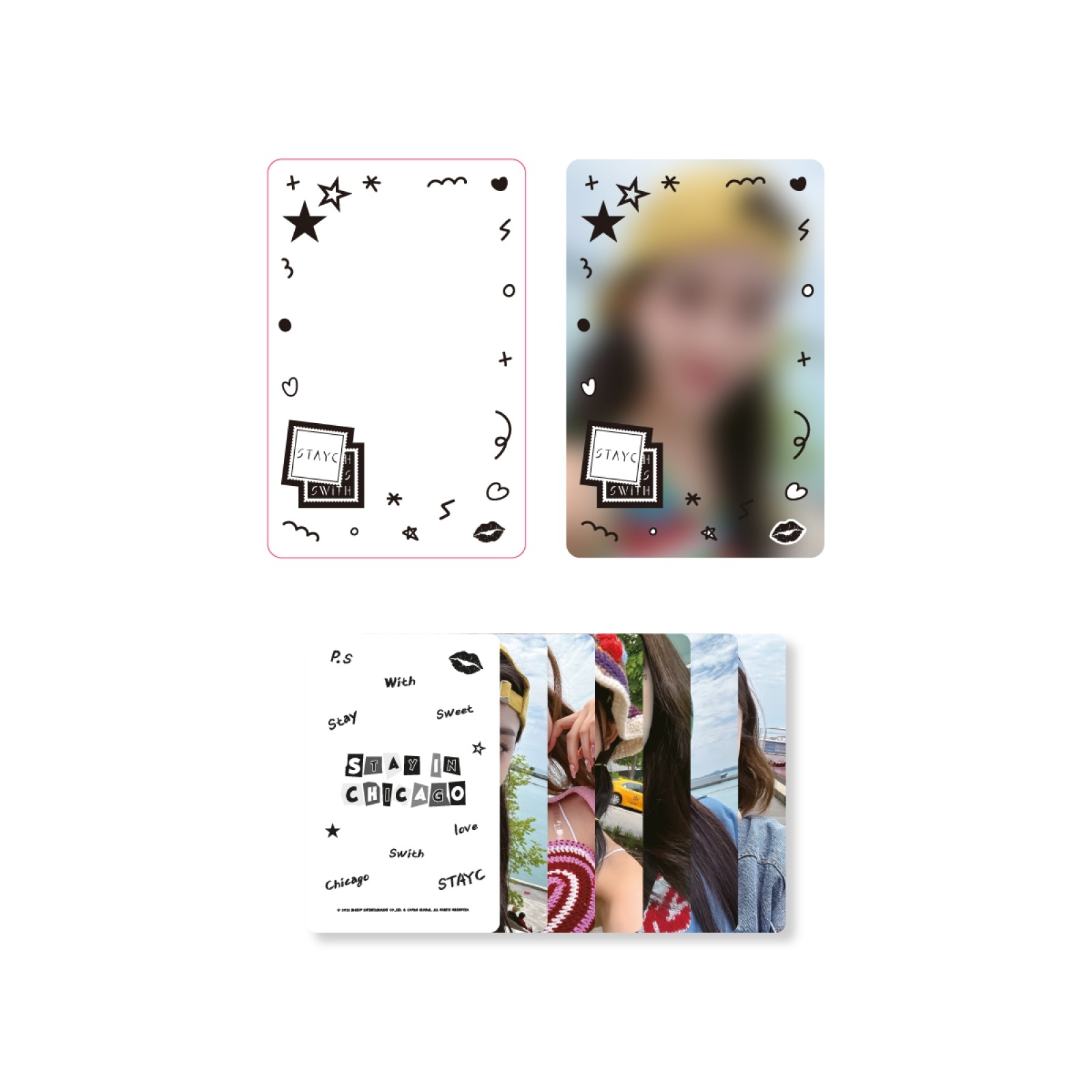 ステイシー STAYC - 2022 STAY IN CHICAGO POP-UP STORE OFFICIAL MD PHOTO FRAME & PHOTO CARD SET 未開封