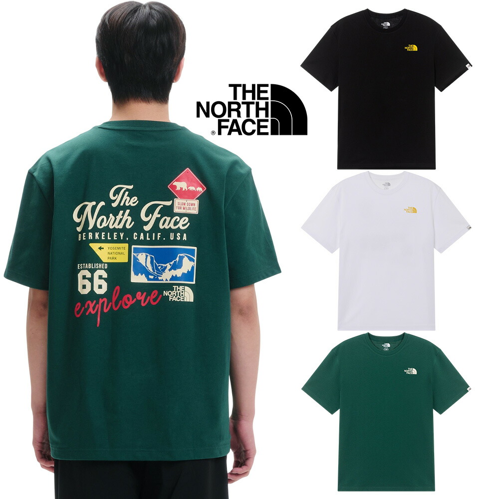 送料無料 THE NORTH FACE EMBLEM ARCHIVE S/S R/TEE ザノースフェイス 韓国正規品 Tシャツ 半袖 夏 ロゴ 大きいサイズ メンズ レディース 大人 おしゃれ 可愛