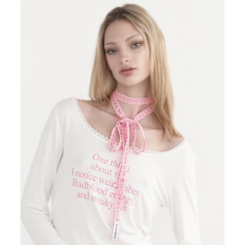 BADBLOOD ピュアレーススカーフ (2パック)-ピンク