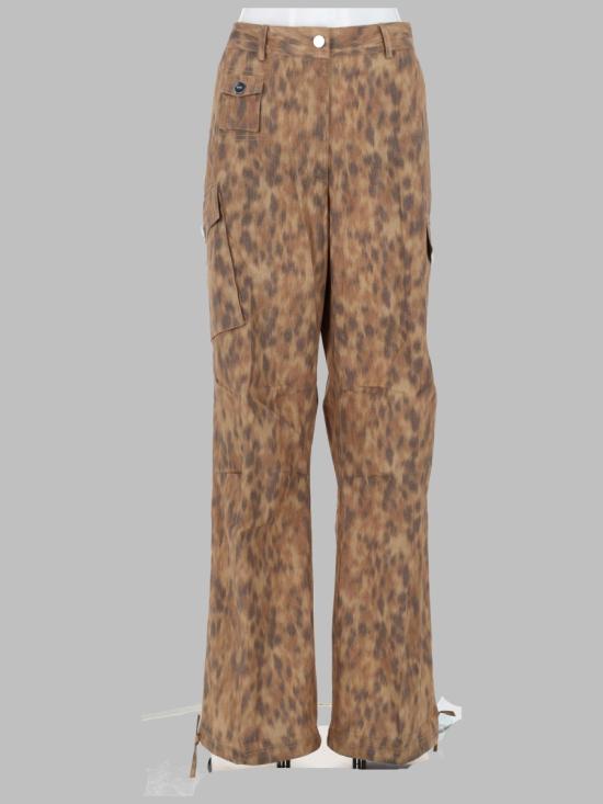 GANNI Women Straight Pants A1080155 ZZT BEIGE