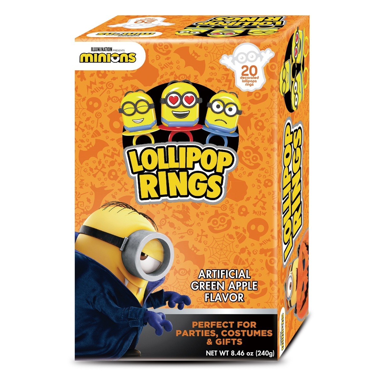 [ハロウィン限定版]ミニオンズローリーポップリングキャンディ20p