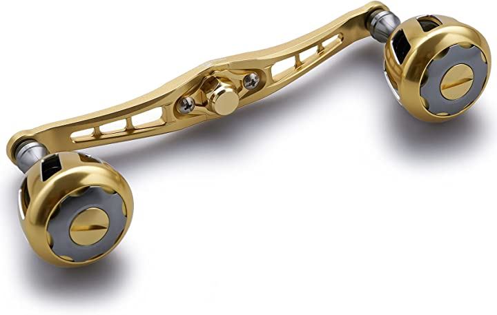 120mm リール ハンドル 32mmノブ搭載 シマノ ダイワ アブガルシア 通用 ベイトリール Wheel Series 551(ゴールド) 7,380円