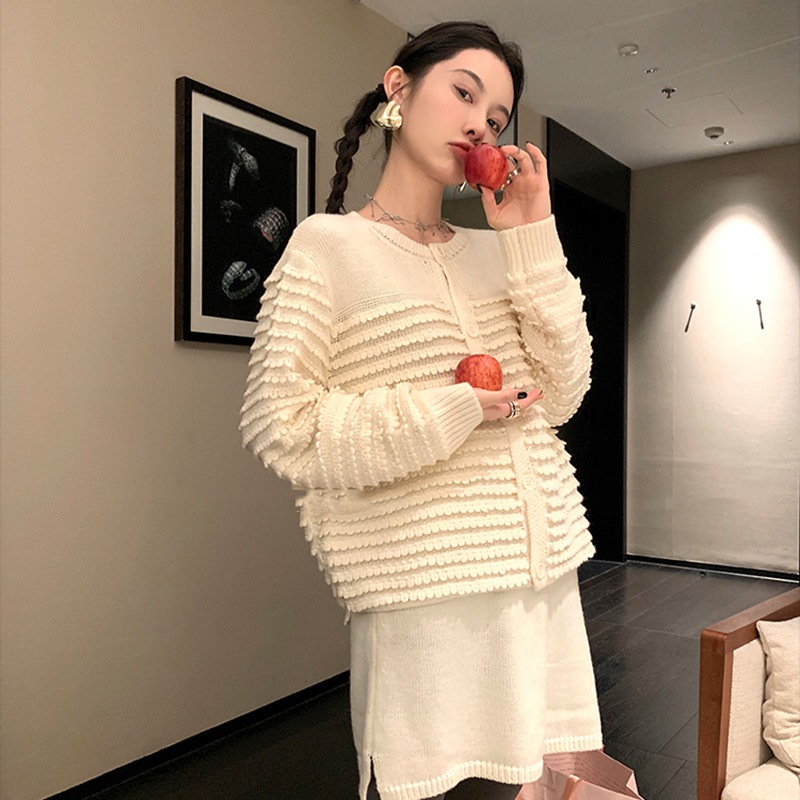 ニットカーディガン カーディガン ニットカーディガン ジャケット フリンジ レディース 綺麗め 上品 デートコーデ 通勤コーデ お仕事コーデ a4521