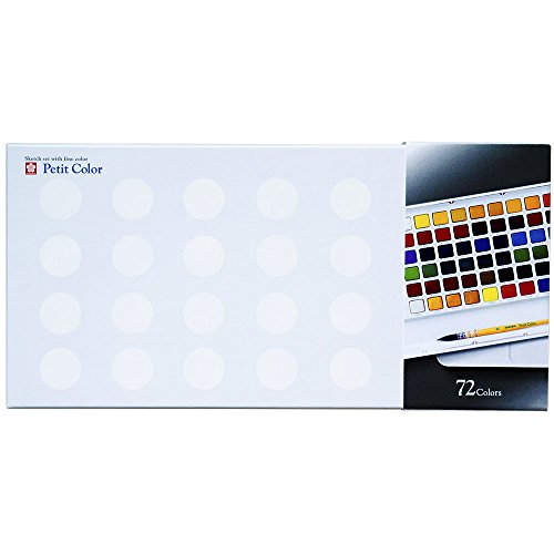 色：72色 サクラクレパス 絵の具 固形水彩 プチカラー 72色 オリジナル筆入り NCW-72 8,334円