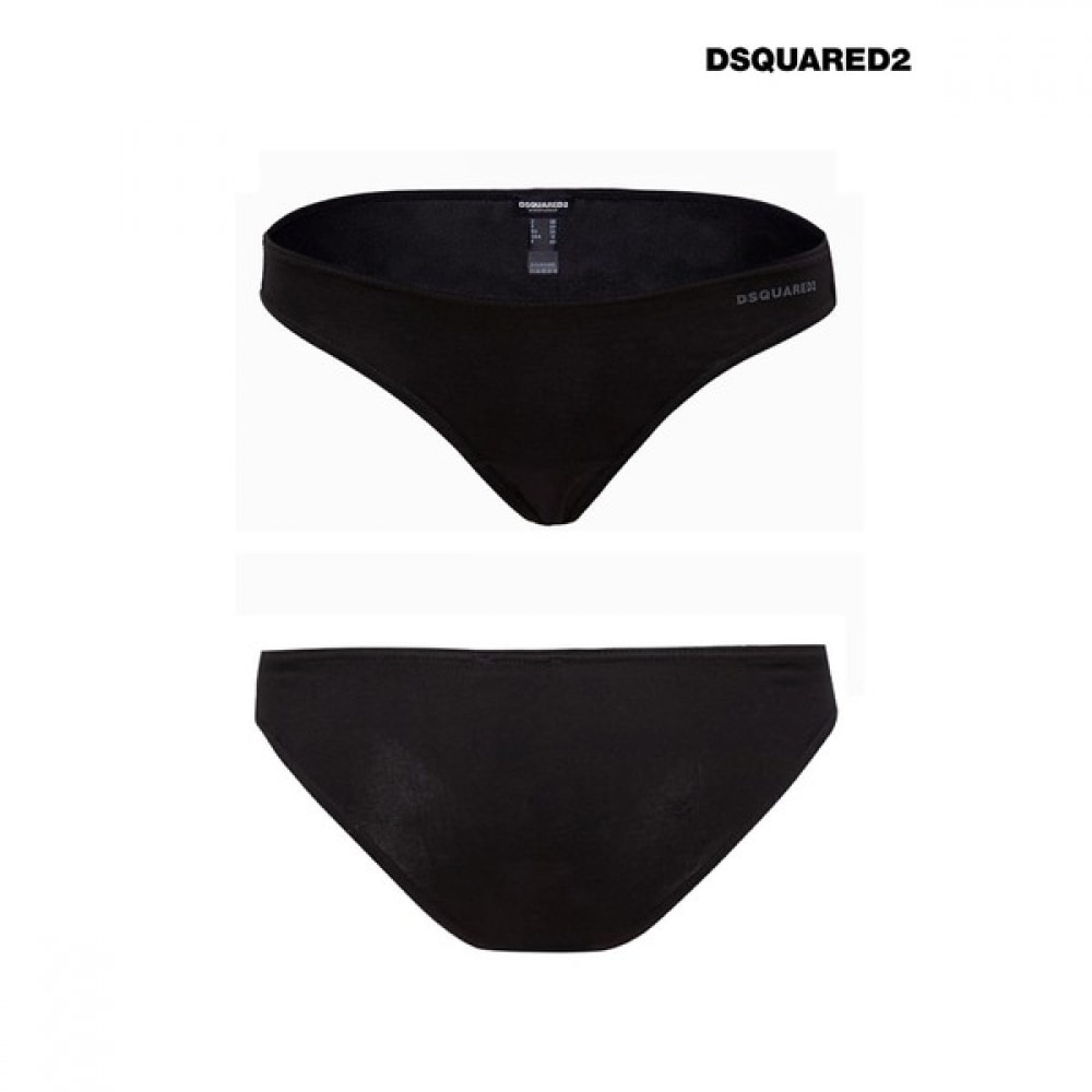[DISQUARED2] レディースヒップスターハーフブリーフブラック