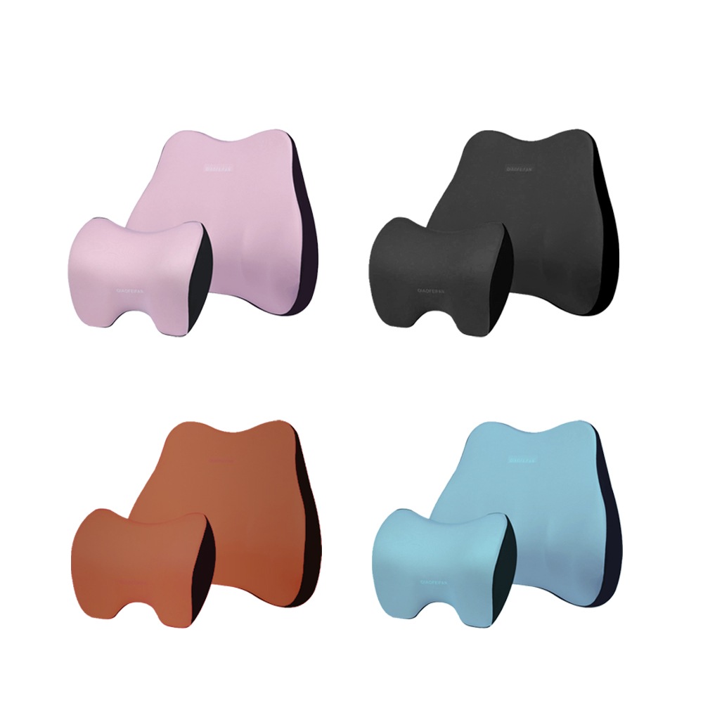 車 クッション 低反発クッション 運転 クッション 腰痛クッション 車用品 カークッション シートクッション 運転 クッション 車 腰クッション 腰枕 背もたれ 腰当て ネックパッド ランバーサポート