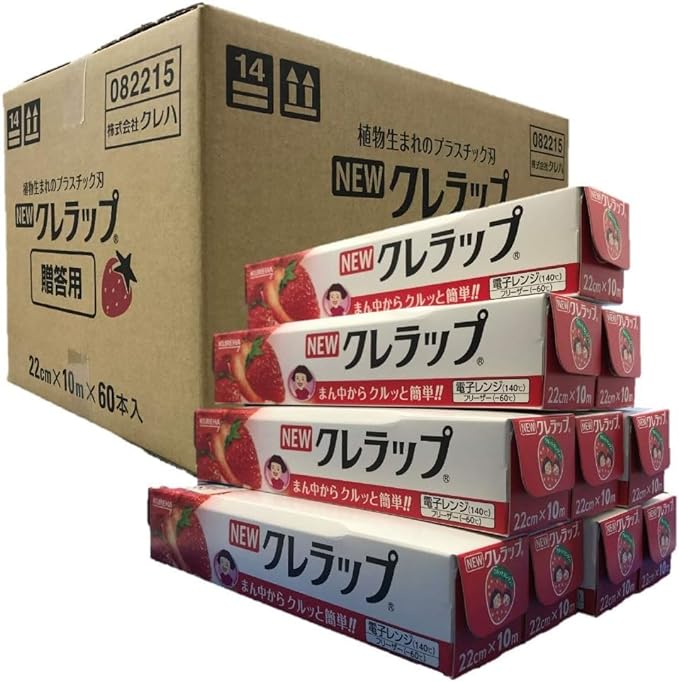 60本セット クレラップ 22cm10m 贈答品用 イチゴ