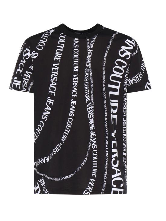 VERSACE Men T-Shirts 80GAH6R0 JS555L01 Black white