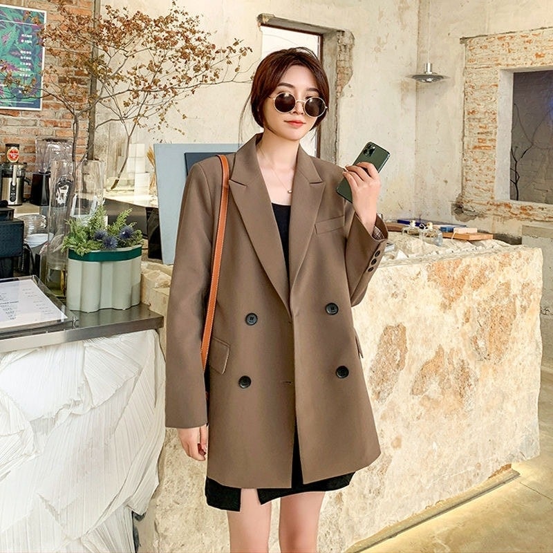 2024はボアで決まりひと足お先にボア春ジャケット スーツ スーツジャケット 2024 韓国 ファッション ブレザー テンパメント スーツ トップス