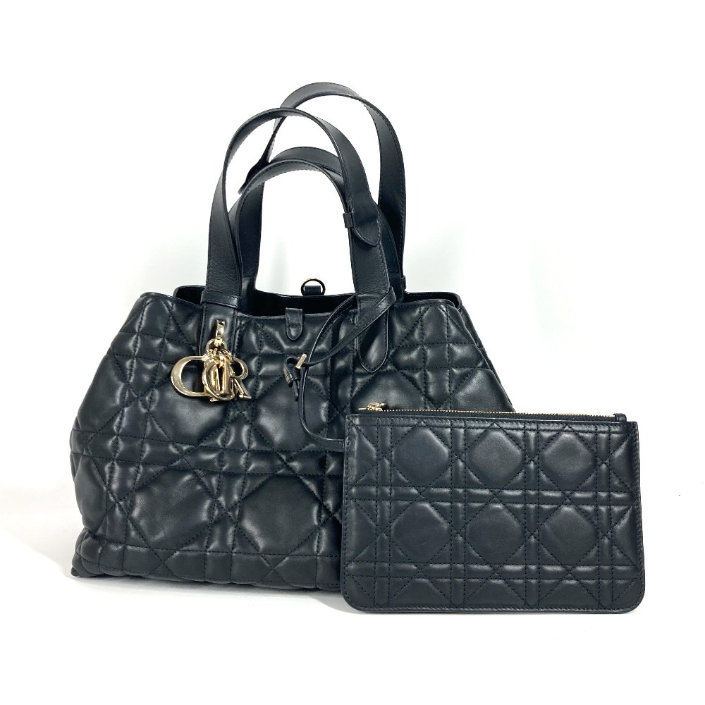 ショルダーバッグ M2821OSHJ トゥジュール ミディアム 2WAYバッグ カバン トートバッグ ハンドバッグ ポーチ付き カーフスキン ブラック