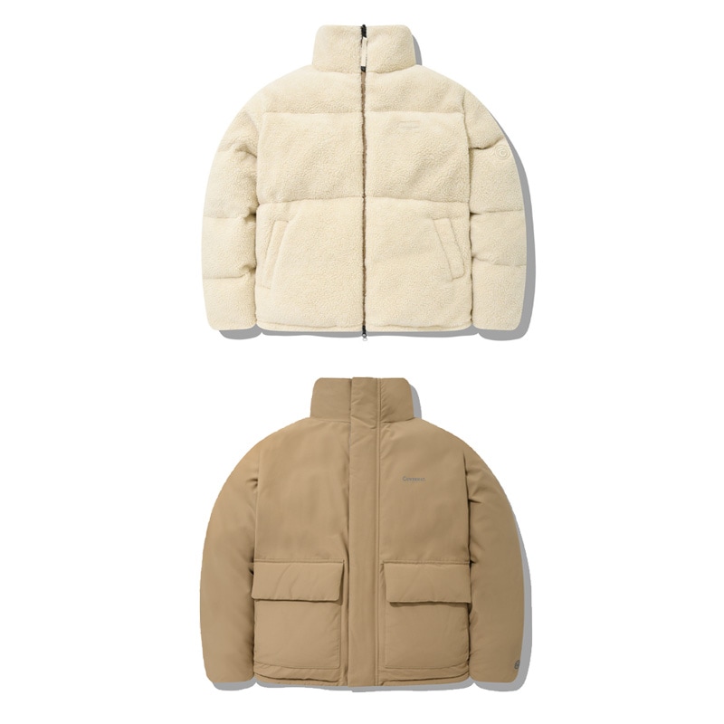 RDS Reversible Fleece Down Jumper 男女共用 / IVORY / CO2104DP10IV /プレミアムグース/2つのデザインで利用可能