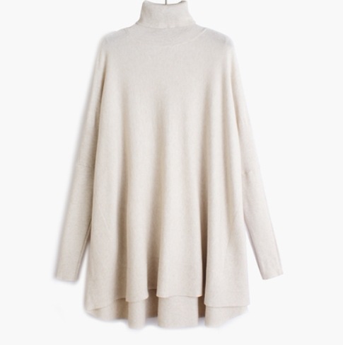 トップス デート モテアイテム ニットソー ハイネック 長袖 ロング丈 ニット コットン 大人可愛い きれいめ 上品 おしゃれ かっこいい 大人可愛い ラブリー キュート ガーリー クール モード系