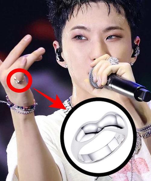 【HANNA543】R608 RING リング★NCT JAEMIN 着用 シルバーリング Qoo10 HANNA543 NCT ジェミン着用 R608 指輪 [