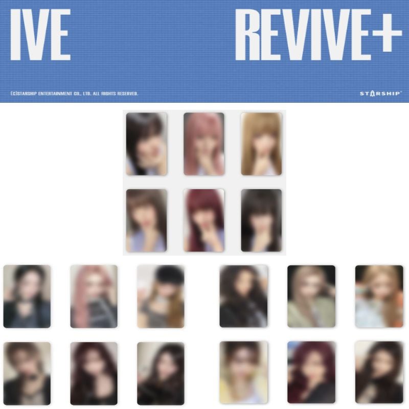 [STARSHIP PREORDER 6ea/1set] IVE - REVIVE+[no album,only photocard]