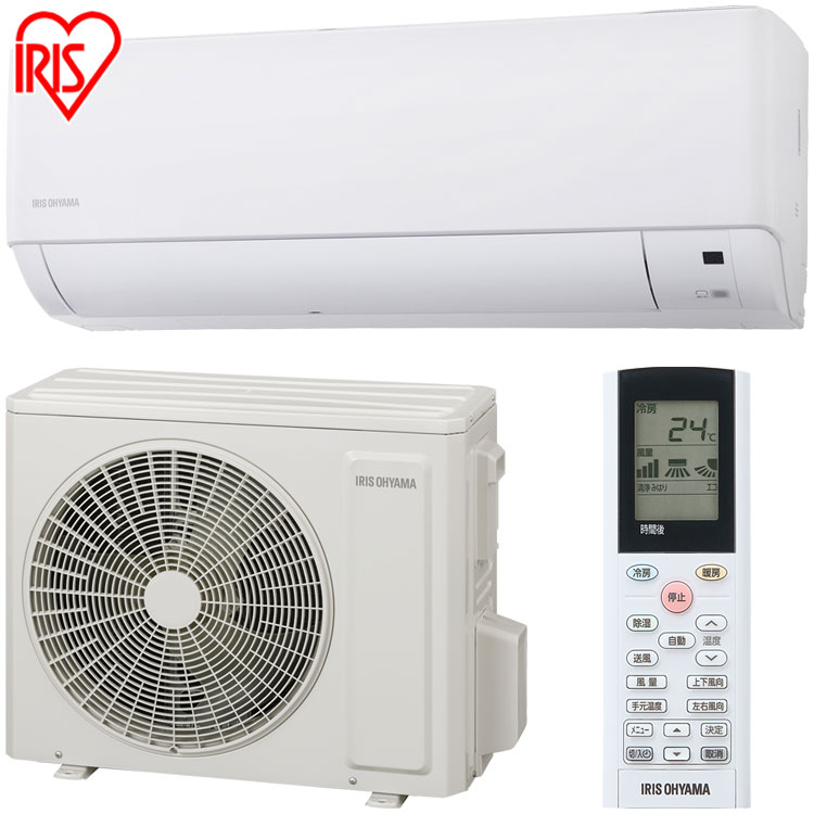 【公式】 エアコン 6畳 工事無し 室外機セット 家庭用 クーラー 暖房 冷房 シンプル リモコン付き 節電 タイマー 新生活 2.2kW 2024年モデル IKF-225G メガ割