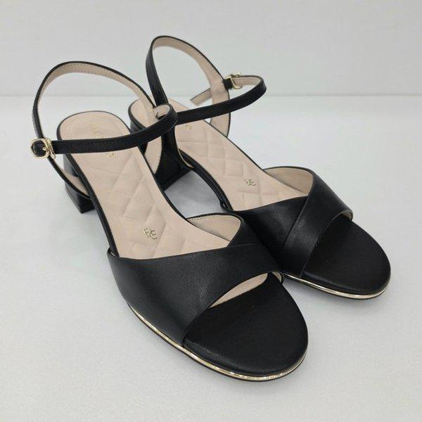 女性ラムスキンクッションベーシックストラップサンダル5cm LCWW81U6261-19_SC