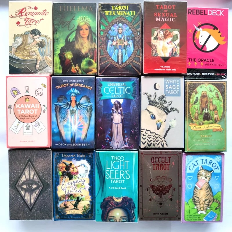 最も人気のタロットデッキ78枚のカードセット