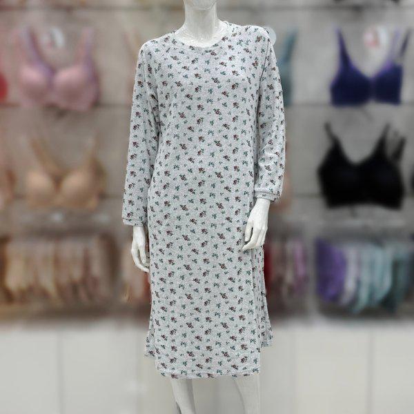 テリーフラワー柄プリント女性ワンピース/GW8884A