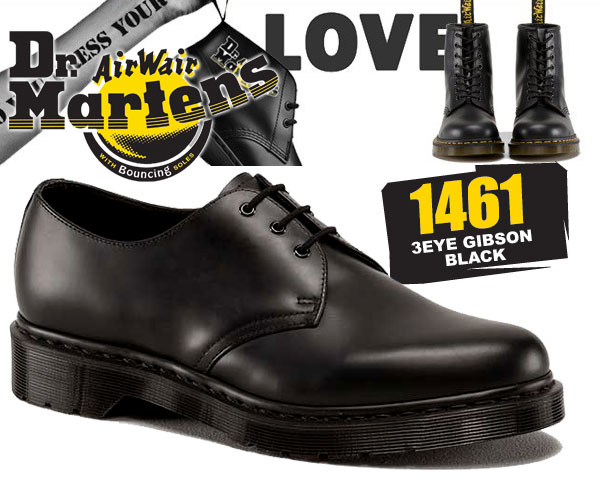 1461 3ホール ギブソン モノ 3EYE GIBSON MONO BLACK 14345001