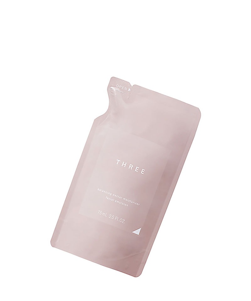 【国内正規品】 THREE（スリー）　バランシングネクター　モイスチャライザー　リフィル75mL／乳液（リフィル）