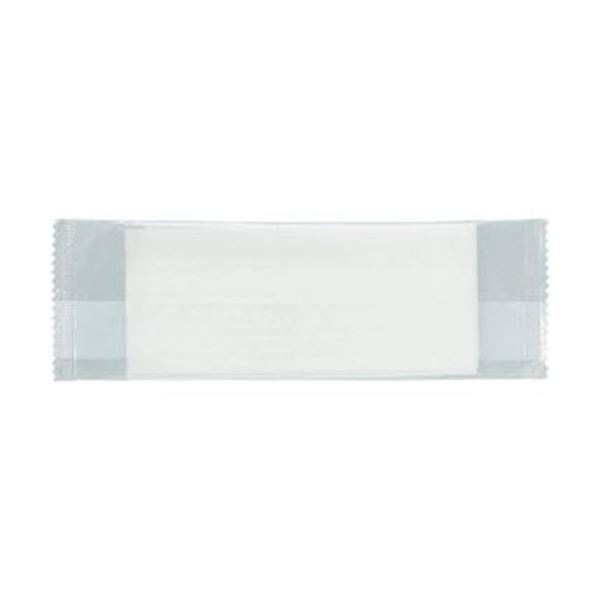 （まとめ）TANOSEE パルプ不織布おしぼり平型 1セット（100枚：50枚2パック）50セット