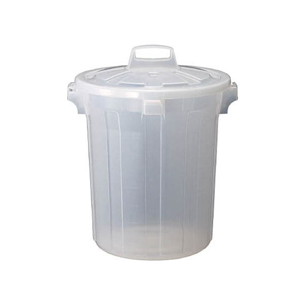 （まとめ）TRUSCO 半透明 PPペール丸型 本体45L TPTM-45 1個（フタ別売）[x2]