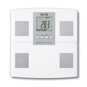 体重 体組成計 ホワイト 日本製 BC-705N WH 自動認識機能付き/測定者をピタリと当てる