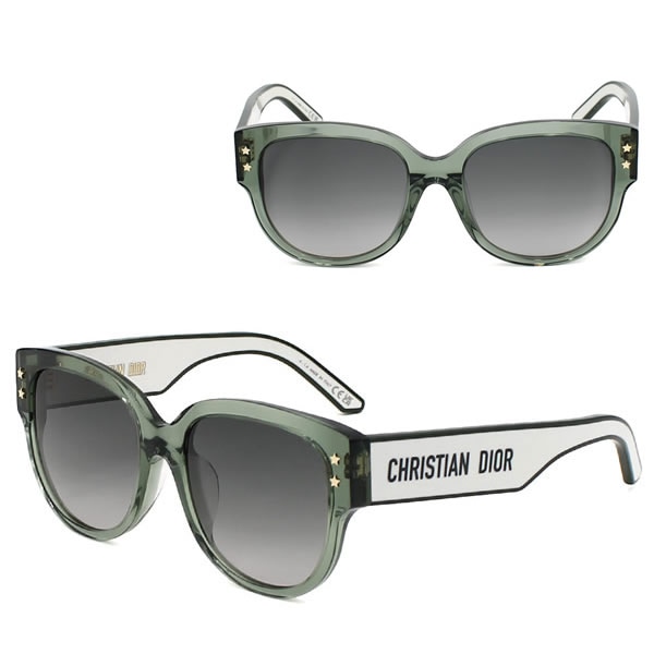 サングラス B2F-55A1-55 サングラス アイウェア アジアンフィット レディース グリーン グレーグラデーション